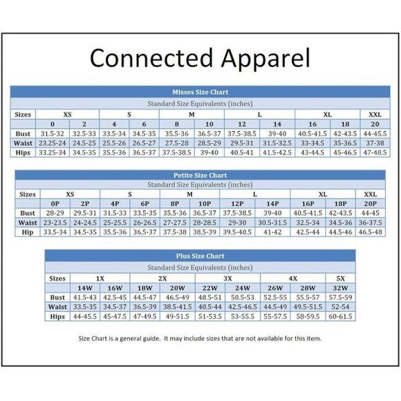 Connected Apparel NWT Blue JUMPSUIT Sz 14P - Picture 3 of 7